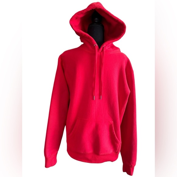 Independent Trading Company Red Pullover Fleece Hoodie Sweatshirt Size Medium - Picture 1 of 8